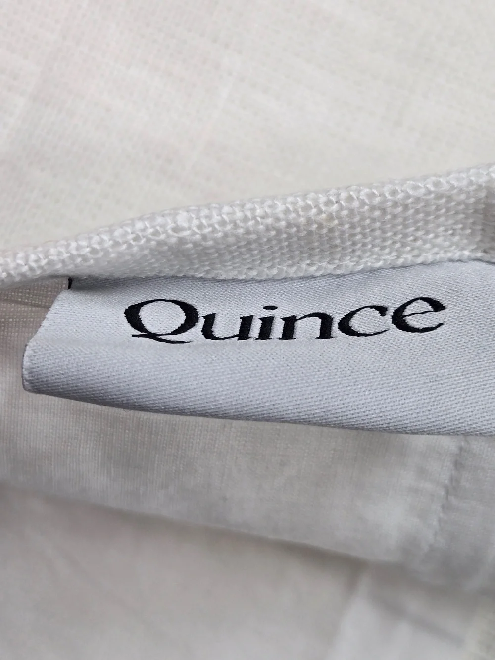 NWT QUINCE Set Of 2 48x96 Heavyweight European Linen Curtains White 0090